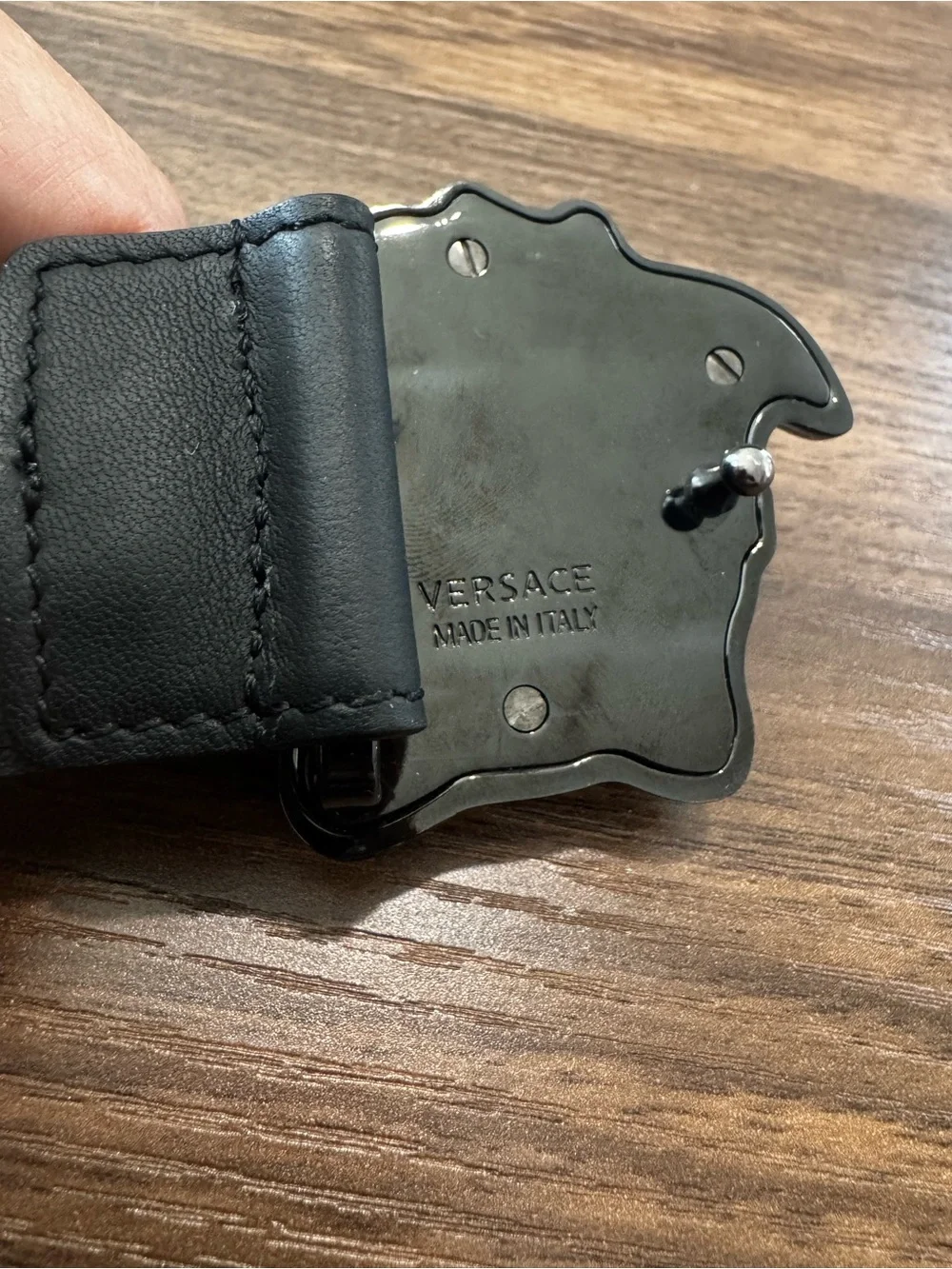Versace Medusa Black Belt
